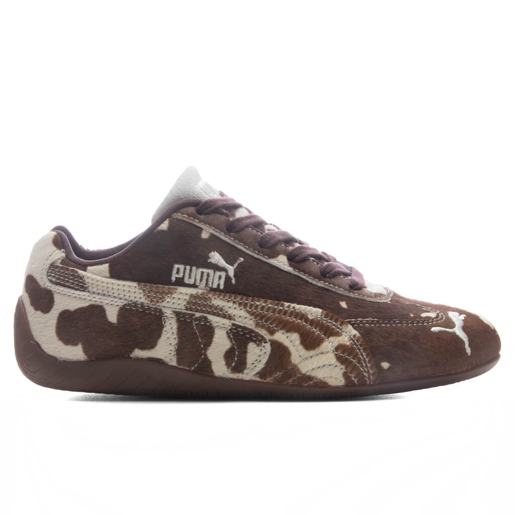 Women's Speedcat Cow Print - Chocolate Brown/Gum Puma
