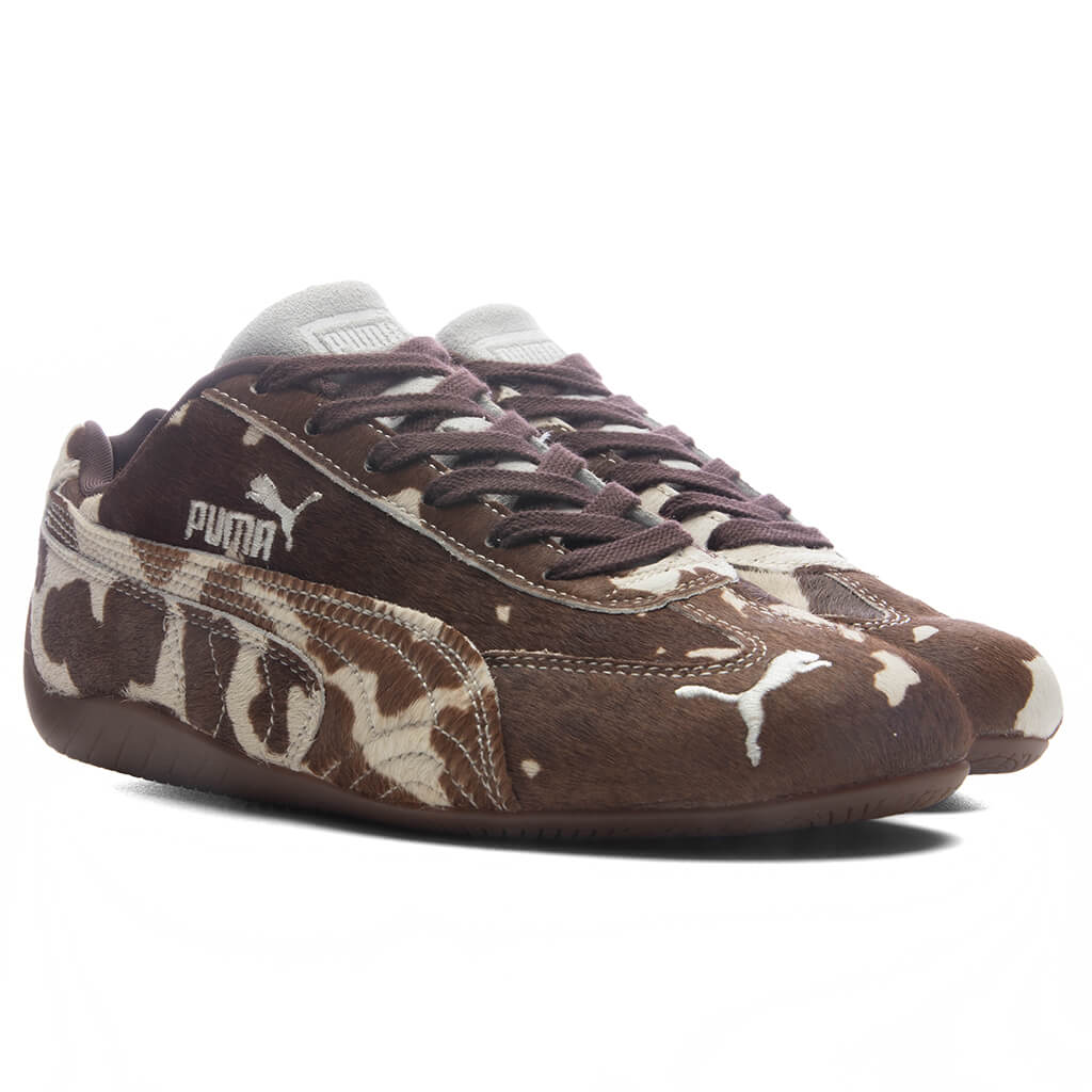 Women's Speedcat Cow Print - Chocolate Brown/Gum Puma