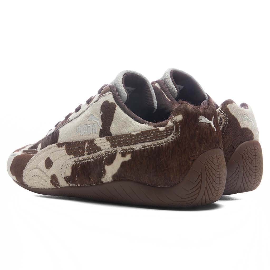Women's Speedcat Cow Print - Chocolate Brown/Gum Puma