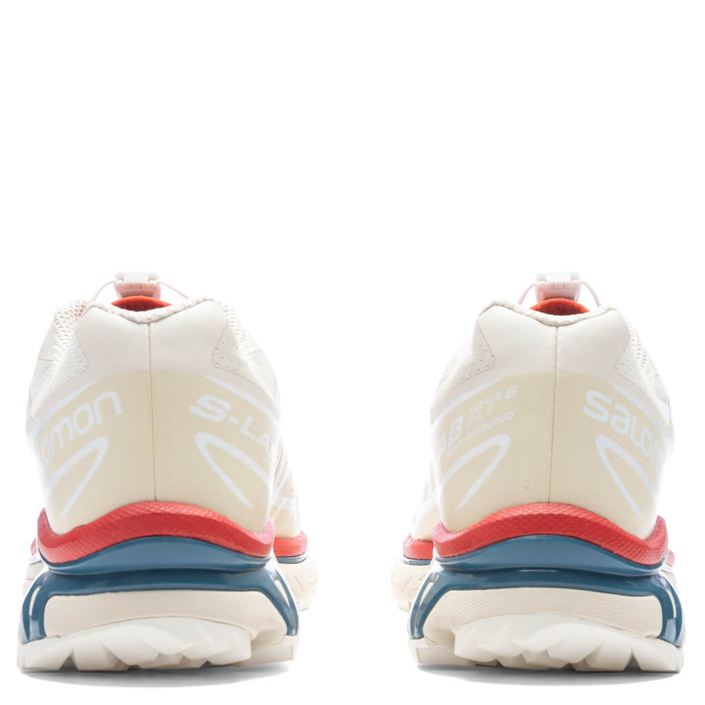 XT-6 - Almond Milk/Bleached Sand/Aurora Red Salomon
