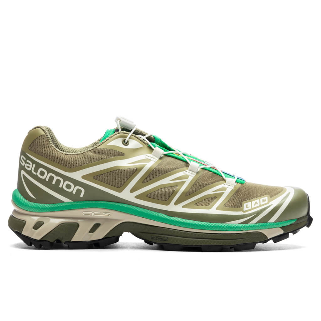 XT-6 - Dried Herb/Deep Lichen Green/Bright Green Salomon