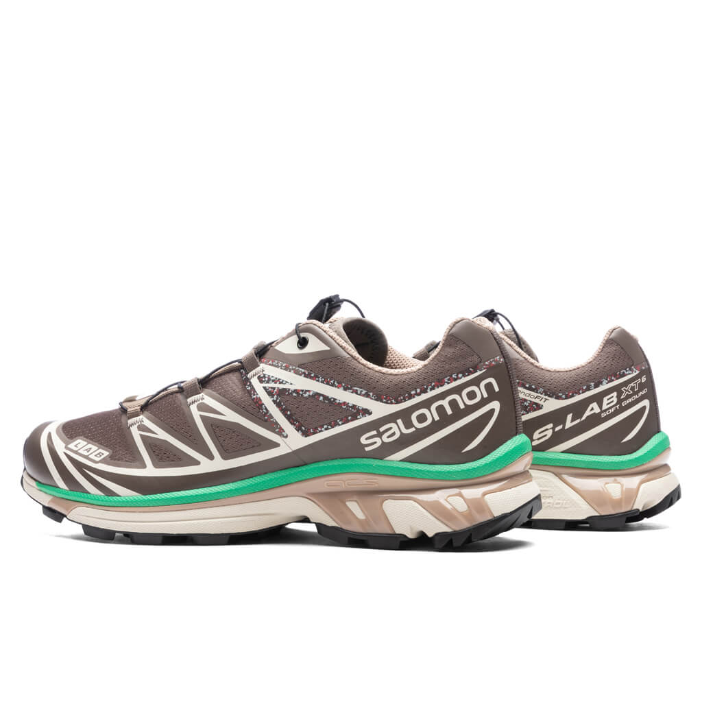XT-6 Mindful - Falcon/Almond Milk/Bright Green Salomon