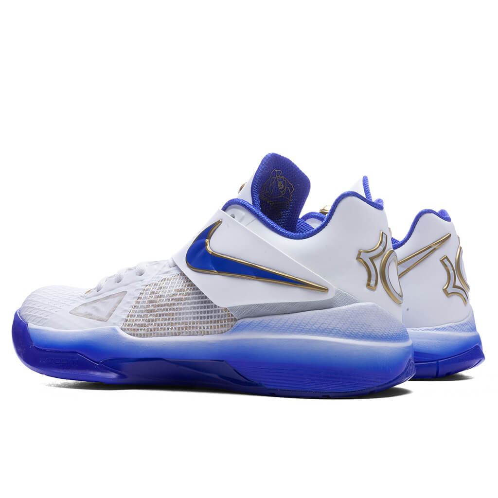 Zoom KD IV 'Alternate MVP' - Summit White/Hyper Royal/Metallic Gold Nike