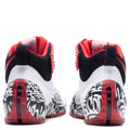 Zoom Lebron IV - White/Black/University Red Nike