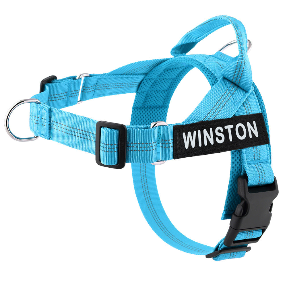 Personalized Dog Harness Reflective Adjustable Dog Harness Vest For small Medium large Dog Harness Vest Training Walking Running Pawora