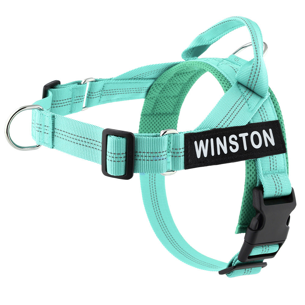 Personalized Dog Harness Reflective Adjustable Dog Harness Vest For small Medium large Dog Harness Vest Training Walking Running Pawora