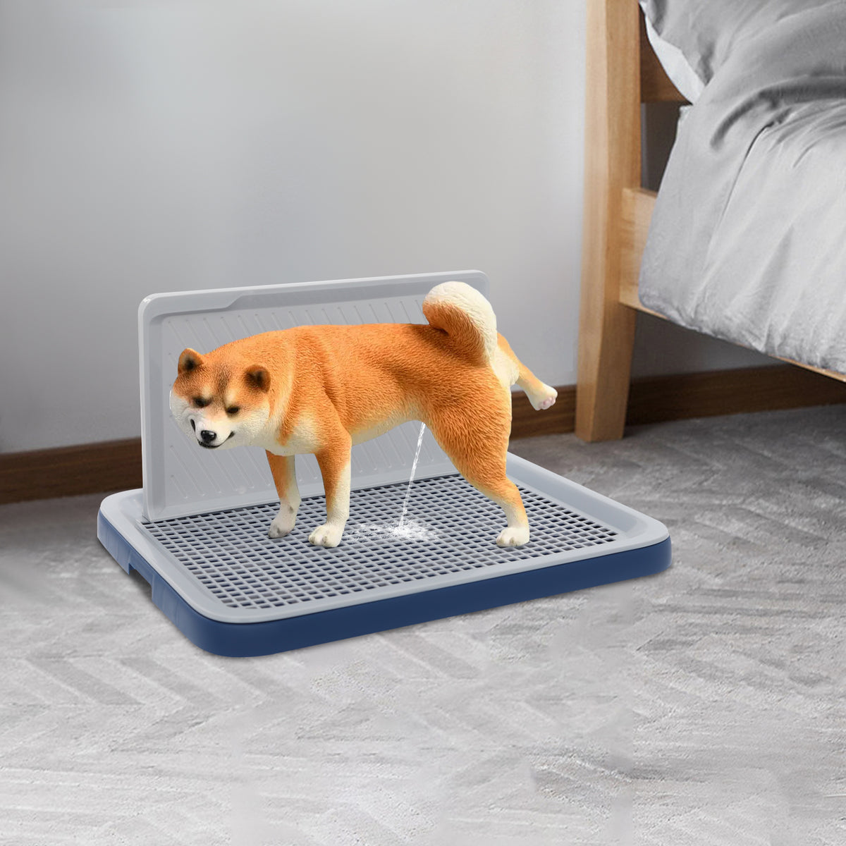 Dog Potty Tray with Wall Pawora UK