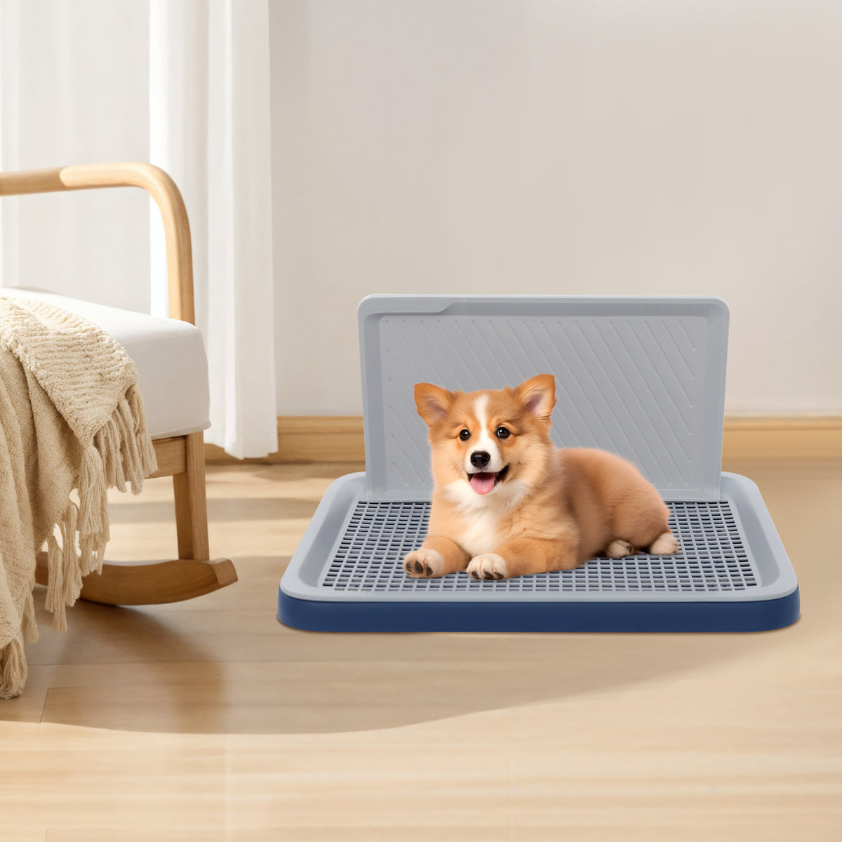 Dog Potty Tray with Wall Pawora UK