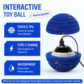 Smart Interactive Dog Toy, Indestructible E-TPU Toy Ball for Aggressive Chewers, Automatic Moving, Rechargeable Ball Pawora