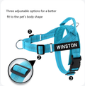 Personalized Dog Harness Reflective Adjustable Dog Harness Vest For small Medium large Dog Harness Vest Training Walking Running Pawora