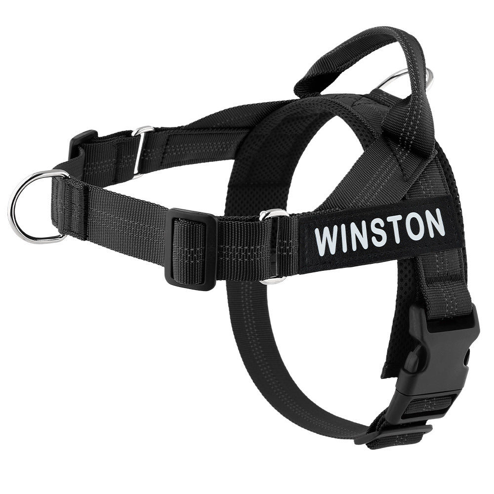 Personalized Dog Harness Reflective Adjustable Dog Harness Vest For small Medium large Dog Harness Vest Training Walking Running Pawora