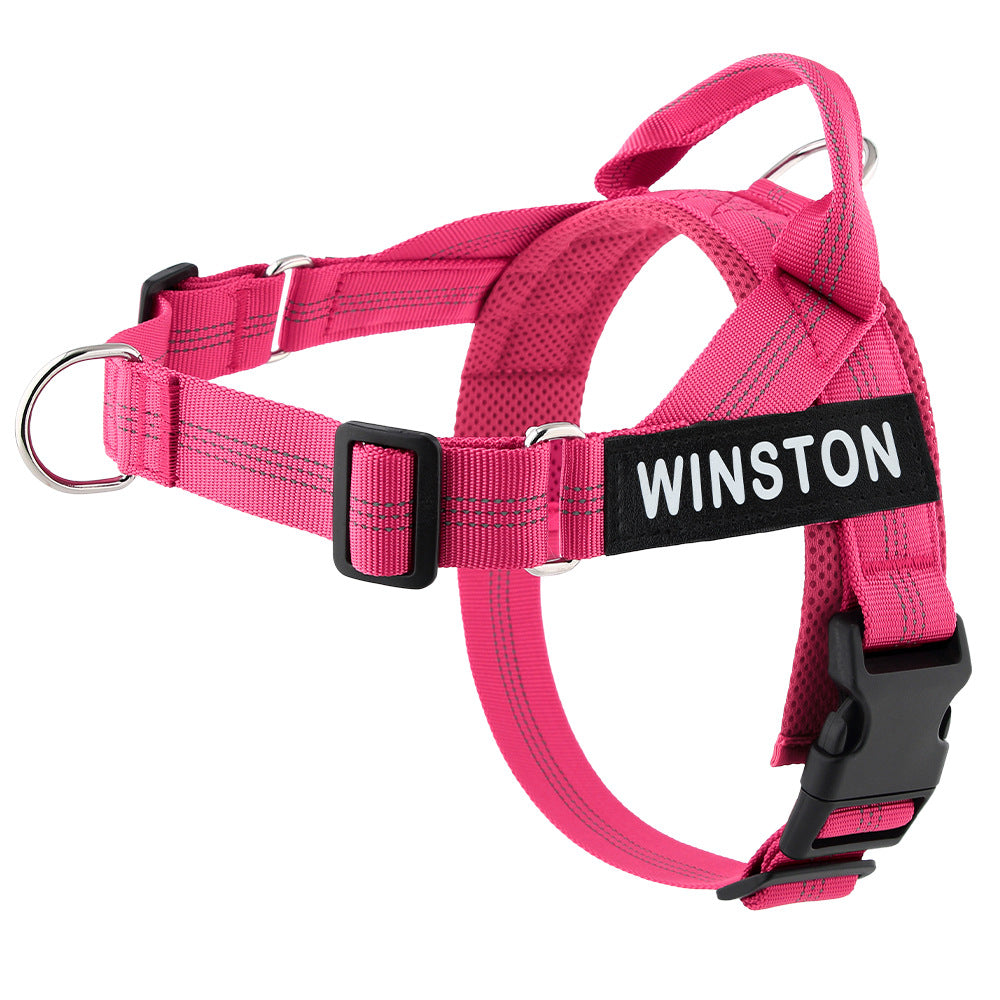Personalized Dog Harness Reflective Adjustable Dog Harness Vest For small Medium large Dog Harness Vest Training Walking Running Pawora