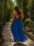 Women's Solid Color Backless Cami Dress TrendySpot