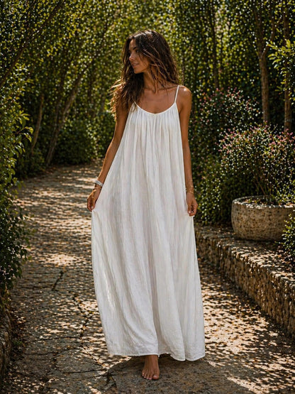 Women's Solid Color Backless Cami Dress TrendySpot