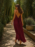 Women's Solid Color Backless Cami Dress TrendySpot