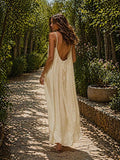 Women's Solid Color Backless Cami Dress TrendySpot