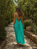 Women's Solid Color Backless Cami Dress TrendySpot