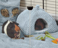 Extra Soft Fleece Hide for Guinea Pigs | Dusky Blue Kavee Pets Ltd UK