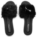 Puma x Fenty Women's Slide Chic Fur - Black/Silver Puma