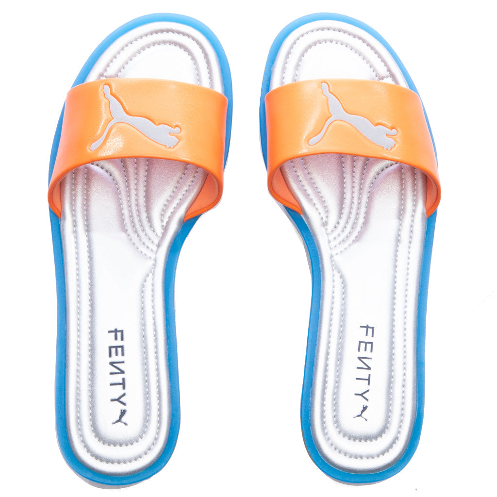 Puma x Fenty Women's Slide Chic - Rickie Orange/Racing Blue Puma